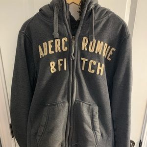 Excellent, Like New Condition Abercrombie & Fitch Full Zip, Fur Lined Coat Men’s